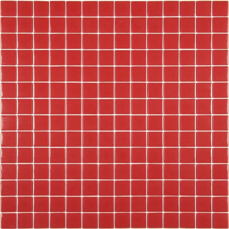 Мозаїка (33.3x33.3) Unicolor 176F Rojo Brillo 2.5*2.5 (mesh-mounted) - Unicolor з колекції Unicolor Hisbalit