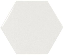 Плитка (12.4x10.7) 21911 Hexagon white Eq-10S - Scale