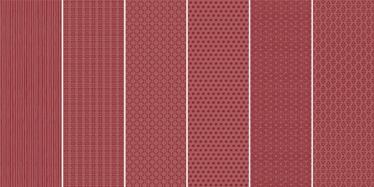 Плитка (10x30) Vibration Red (6 patterns) - Vibration з колекції Vibration Unica