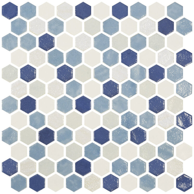 Мозаїка (30.1x29) 2003523 Hex Blend Azure - Hexagon Blends з колекції Hex Zement Onix Mosaico