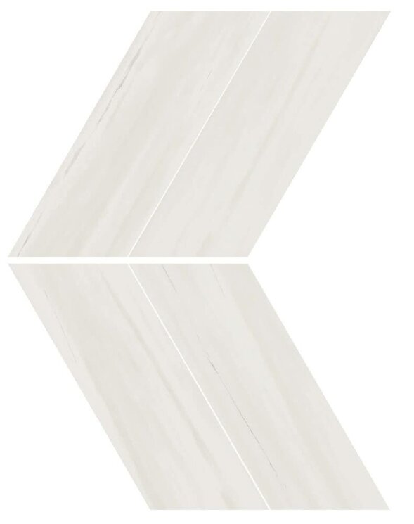 Декор Marvel Bianco Dolomite Chevron Lappato AS1Q з колекції Marvel Stone Atlas Concorde