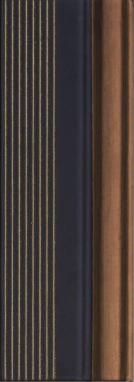 Бордюр (10.5x30) 00264 Alzata Nero Oro - Aurea з колекції Aurea Piemme