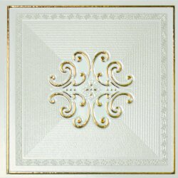 Декор (25.5x25.5) 110088 Ermitage Decoro Finitura Impero Lux Gold Su Bianco - Ermitage