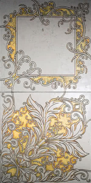 Декор (40x40) AnimaT Biancone Gold - La Dolce Vita з колекції La Dolce Vita Akros