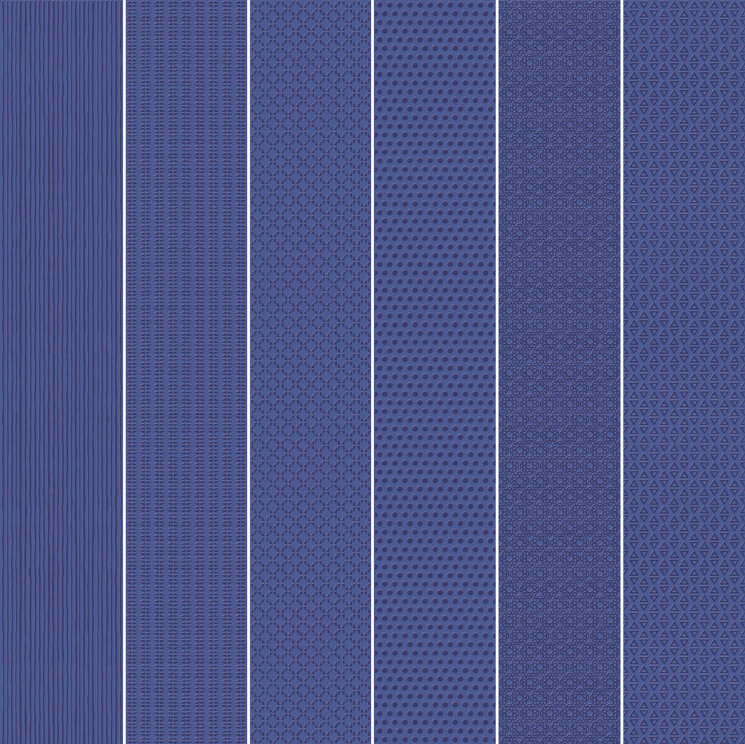 Плитка (10x60) Vibration Dark Blue (6 patterns) - Vibration з колекції Vibration Unica