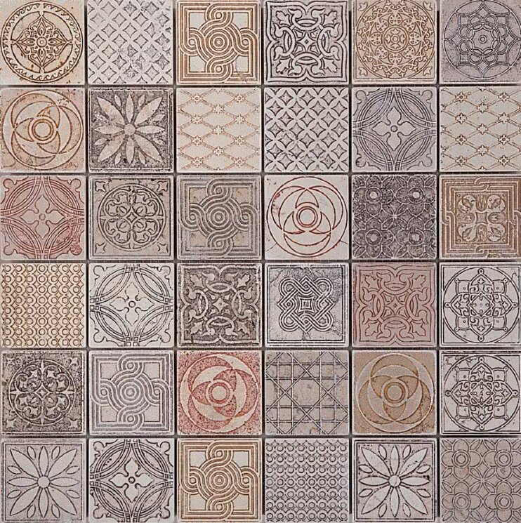 Мозаїка (30.5x30.5) Stamp50 5*5 - Stamp з колекції Stamp Lithos Mosaico