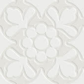 Плитка (10x10) 7VF080F Fleur Blanck - Deco Dantan з колекції Deco Dantan Tagina