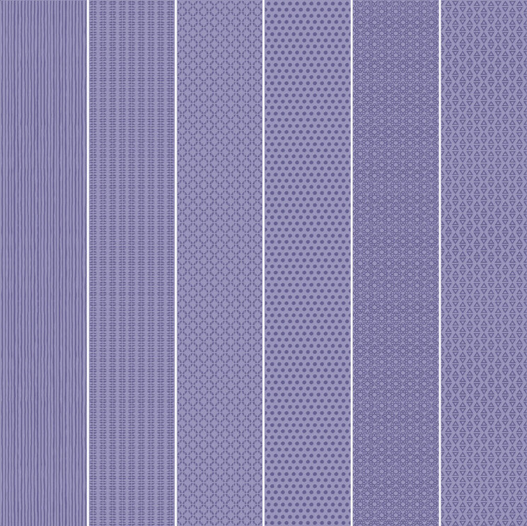 Плитка (10x60) Vibration Purple (6 patterns) - Vibration з колекції Vibration Unica