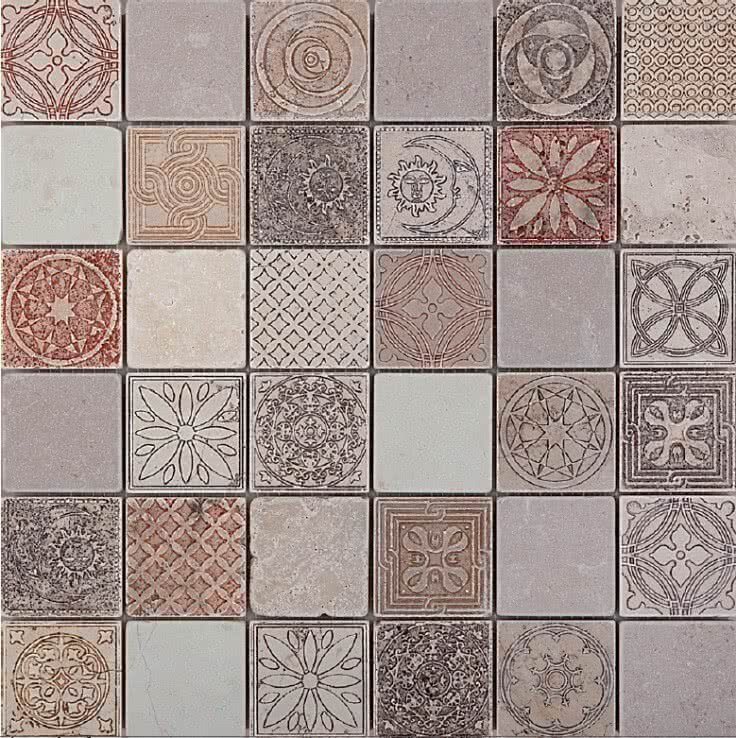 Мозаїка (30.5x30.5) Stamp 50Mix Marble 5*5 - Stamp з колекції Stamp Lithos Mosaico