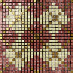 Мозаїка (28.6x28.6) 100011 Decorocachemererossorubino/Kaki/Oro 1x1 - Musiva