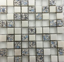 Мозаїка Imperia White 30x30 Mosaics LAntic Colonial