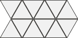 Мозаїка (22.5x45) 24242 Triangolo mosaic white matt Eq-20M - Scale