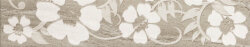 Декор (10x50.2) MTIL04 MISTY TORTORA SCURO FLOWERS LISTELLO - Misty