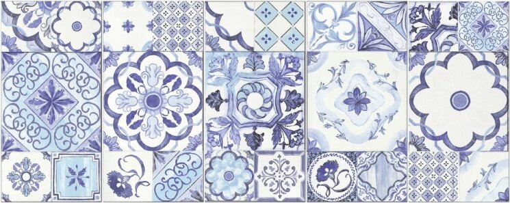 Декор (21.6x43.5) S17258 Azulejo decoro turchese - Azulejo з колекції Azulejo Savoia