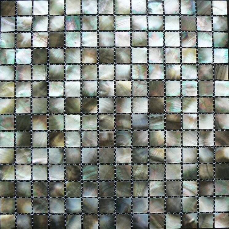 Мозаїка (30.4x30.4) Ocean Square Black Lip - Ocean з колекції Ocean Studio Vega