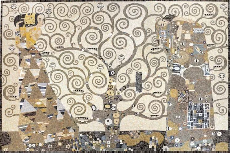 Декор (374x250) Omaggio AKlimt Tumbled - Artistica з колекції Artistica Lithos Mosaico