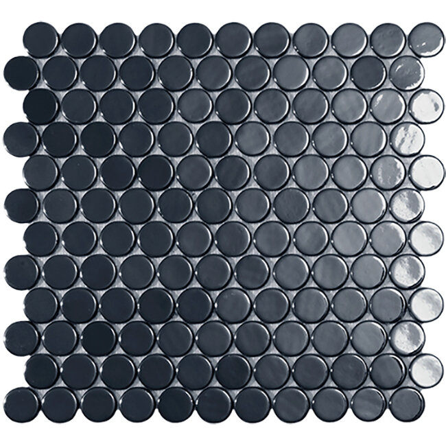 Мозаїка 30,1x31,3 Br Black Circle 6005C з колекції Circle VIDREPUR