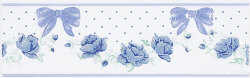 Бордюр 6x20 Listello Rose Bleu - Ricordi - LIRB