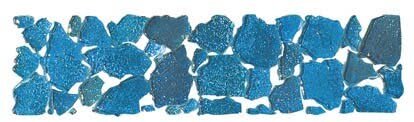 Бордюр (5x20) BKL2-M-BO Brook Listello Piccolo Mineral Blu Oceano Lucido - Brook з колекції Brook VetroVivo