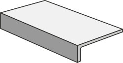 L-елемент (15x30.5) NEW STONE ELEMENTO L MONOBLOCCO GRIP IVORY 4x - New Stone
