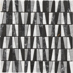 Мозаїка (30x30) 608104 Mod. Kefren Nero/Bianco C./Grigio B./Grigio C. - Altagamma Мозаїка (30x30) 608104 Mod. Kefren Nero/Bianco C./Grigio B./Grigio C. - Altagamma
