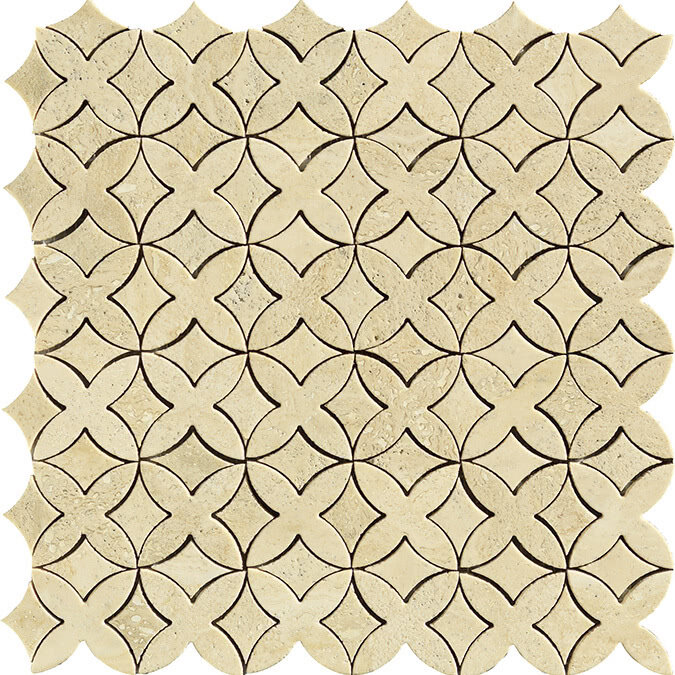 Мозаїка (30x30) 608301 Mod. Fiore Trav. Chiaro Unicolor - Altagamma з колекції Altagamma Arezia