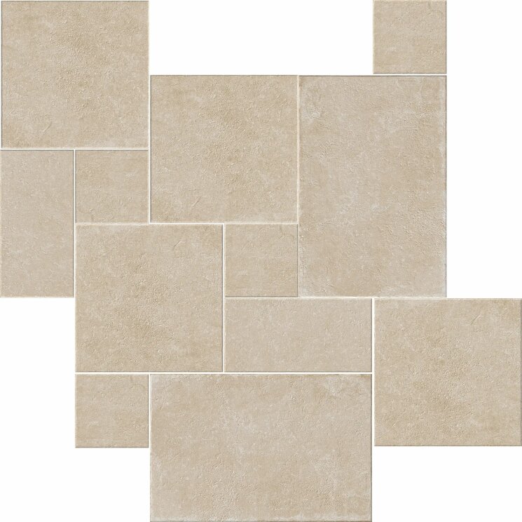 Плитка 120x120 HPDP03 Sabbia Modulo Mix Herberia Pietra Leccese з колекції Pietra Leccese Herberia Плитка 120x120 HPDP03 Sabbia Modulo Mix Herberia Pietra Leccese з колекції Pietra Leccese Herberia