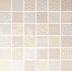 Мозаїка (28.8x28.8) MEM401L Mosaico Memento 4,6X4,6Mix 1Bianco-Cipria-Avorio - Memento Мозаїка (28.8x28.8) MEM401L Mosaico Memento 4,6X4,6Mix 1Bianco-Cipria-Avorio - Memento