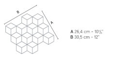 Мозаїка Marvel Imperial White Mosaico 3D AEPI Мозаїка Marvel Imperial White Mosaico 3D AEPI