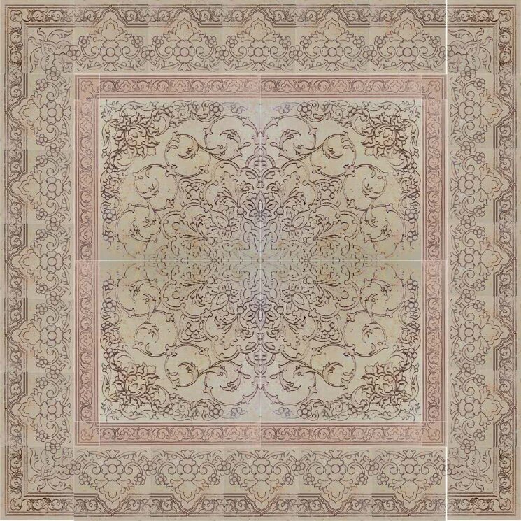 Декор (100x100) Kasbah 1000TR-Seppia - Deco з колекції Deco Lithos Mosaico
