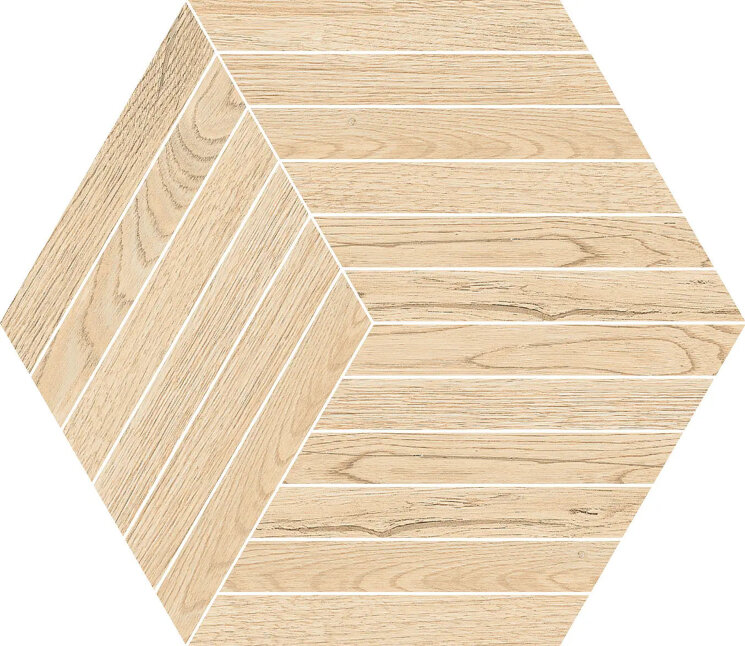 Мозаїка Ndw Esagona Bacchette Almond - 35x40 NDW227N Nordic Wood з колекції Nordic Wood NovaBell Мозаїка Ndw Esagona Bacchette Almond - 35x40 NDW227N Nordic Wood з колекції Nordic Wood NovaBell