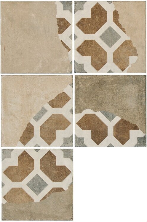 Декор (20x20) AG202W Worn Stony Sand - Argillae з колекції Argillae Fioranese Декор (20x20) AG202W Worn Stony Sand - Argillae з колекції Argillae Fioranese