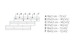 Декор Klif Grey Brick 3D AN7M Декор Klif Grey Brick 3D AN7M