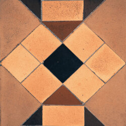Плитка (22.5x22.5) AD/ Marron 001 - Art Deco