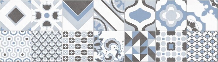 Декор (20x20) 14943 Quilt deco blue - Quilt з колекції Quilt Bayker