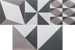 Плитка 20x20 Geometric Mix Dec. Gris-Geometric Плитка 20x20 Geometric Mix Dec. Gris-Geometric