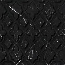 Плитка (60x60) Alhambra Nero Marquina Bas-Relief - KREOO Bas-relief Плитка (60x60) Alhambra Nero Marquina Bas-Relief - KREOO Bas-relief