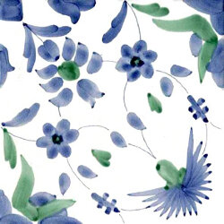 Декор (20x20) Garofani Azzurro IGiardini Vietresi - Ceramica Artistica Vietrese Декор (20x20) Garofani Azzurro IGiardini Vietresi - Ceramica Artistica Vietrese