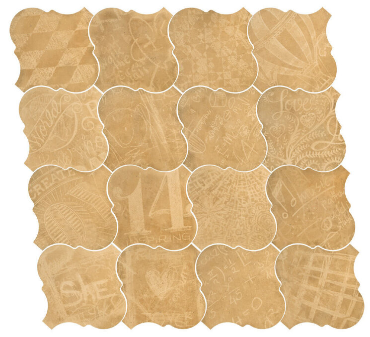 Декор (26.5x26.5) 21778 Cotto Wheat EQ-10D - Curvytile з колекції Curvytile Equipe