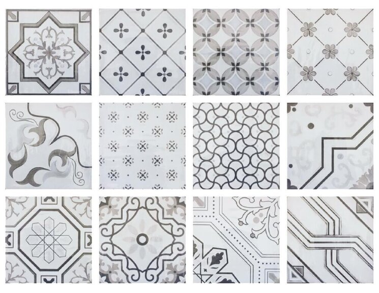 Декор Decor Mix Gris 15x15 Antic Fabresa з колекції Antic Fabresa Декор Decor Mix Gris 15x15 Antic Fabresa з колекції Antic Fabresa