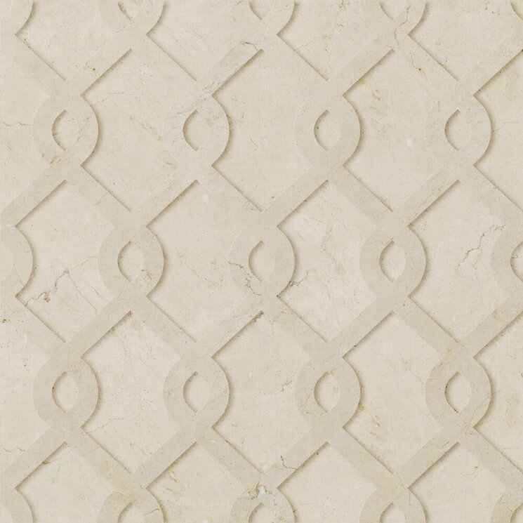 Плитка (60x60) Fortune Crema Marfil Bas-Relief - KREOO Bas-relief з колекції KREOO Bas-relief Decor Marmi