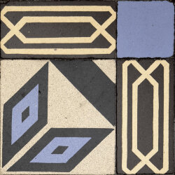 Плитка (22.5x22.5) AD/ Negro 002 - Art Deco