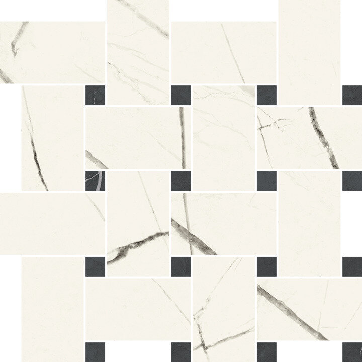 Мозаїка 30,5x30,5 Chesterfield Crystal Bianco - Lineae - 41090 з колекції Lineae Polis Мозаїка 30,5x30,5 Chesterfield Crystal Bianco - Lineae - 41090 з колекції Lineae Polis
