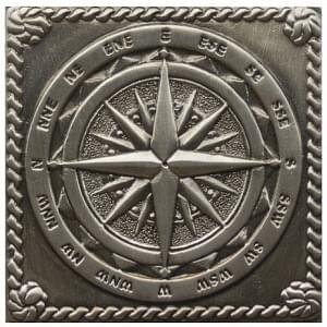 Вставка Windrose Satined black silver 5x5 Tacos De Bronce Moneli з колекції Tacos De Bronce Moneli Вставка Windrose Satined black silver 5x5 Tacos De Bronce Moneli з колекції Tacos De Bronce Moneli