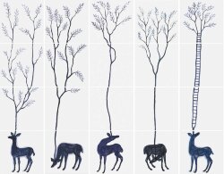 Декор (20x80) Il Bosco Dei Cervi 1 (set 4pcs) 20*20 - (Bianco Extra) - Il Bosco dei Cervi Декор (20x80) Il Bosco Dei Cervi 1 (set 4pcs) 20*20 - (Bianco Extra) - Il Bosco dei Cervi