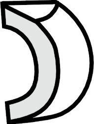 L-елемент (3x3) AQ/SIL.PE Angolo Quarter Round Silk Pergamena - Silk L-елемент (3x3) AQ/SIL.PE Angolo Quarter Round Silk Pergamena - Silk