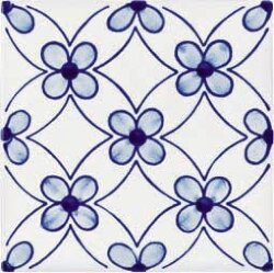 Декор (10x10) Milena Blu - Ceramica Artistica Vietrese Декор (10x10) Milena Blu - Ceramica Artistica Vietrese