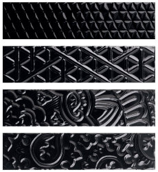 Плитка (5x20) MEM108L Trame(4Grafiche)Nero Lucido - Memento Плитка (5x20) MEM108L Trame(4Grafiche)Nero Lucido - Memento