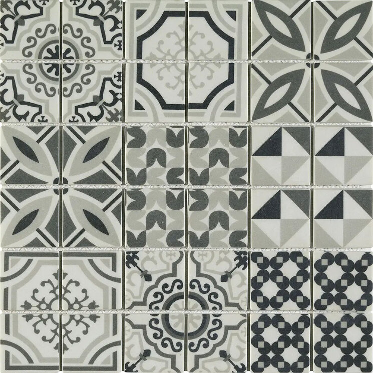 Мозаїка Quad Vintage Grey - 30x30 0412/QDVG38 Quad з колекції Quad Boxer Мозаїка Quad Vintage Grey - 30x30 0412/QDVG38 Quad з колекції Quad Boxer