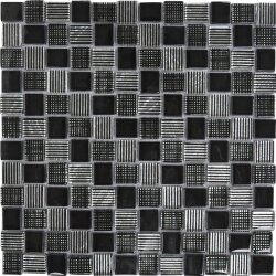 Мозаїка 28x28 SILFOILBLACK/2023 IMetalizzati Crystal Glass And Silver Foil Black Arvex I Metallizzati Мозаїка 28x28 SILFOILBLACK/2023 IMetalizzati Crystal Glass And Silver Foil Black Arvex I Metallizzati